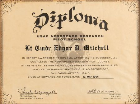 Lot #7331 USAF Test Pilot School Diploma Signed by