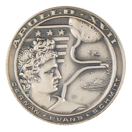 Lot #7369 Apollo 17 Unflown Robbins Medallion -