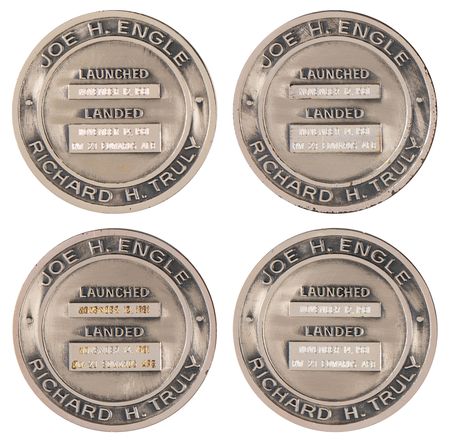 Lot #7458 STS-2 Unflown Robbins Medallions (4) - From the Personal Collection of Edgar Mitchell - Image 2