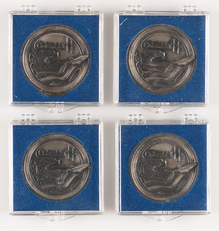 Lot #7458 STS-2 Unflown Robbins Medallions (4) - From the Personal Collection of Edgar Mitchell - Image 3