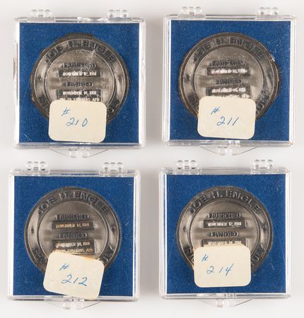 Lot #7458 STS-2 Unflown Robbins Medallions (4) - From the Personal Collection of Edgar Mitchell - Image 4