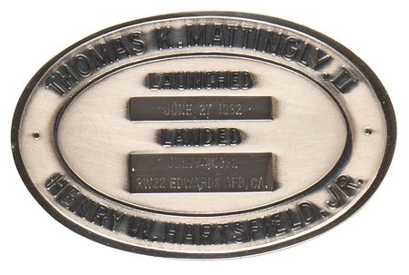 Lot #7471 STS-4 Unflown Robbins Medallion - From the Personal Collection of Edgar Mitchell - Image 2