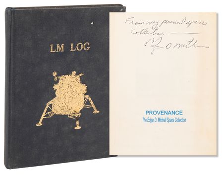 Lot #7298 Apollo 14 Lunar Module Training Log Book - From the Personal Collection of Edgar Mitchell - Image 1