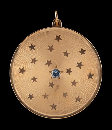 Lot #7281 Apollo 14 Lunar Surface 14K Gold Pendant [Attested Flown] - From the Personal Collection of Edgar Mitchell - Image 2