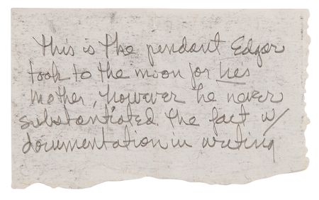 Lot #7281 Apollo 14 Lunar Surface 14K Gold Pendant [Attested Flown] - From the Personal Collection of Edgar Mitchell - Image 6