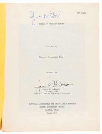 Lot #7301 Apollo 14 Mission Report - From the Personal Collection of Edgar Mitchell - Image 5