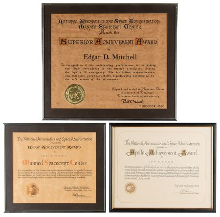 Lot #7180 Apollo 11 and Apollo 13 NASA Achievement