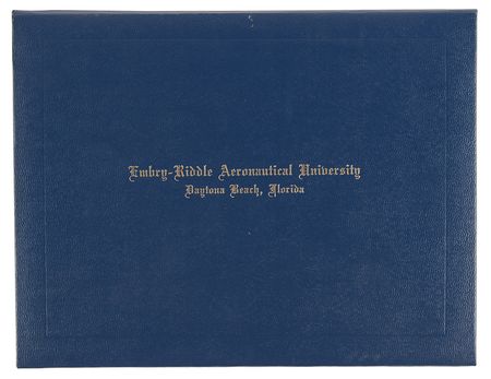 Lot #7310 Embry-Riddle Aeronautical University Honorary Diploma - From the Personal Collection of Edgar Mitchell - Image 2