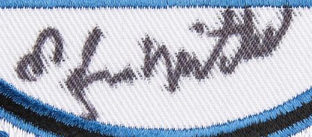 Lot #7315 Edgar Mitchell Signed American Space Pioneer Patch - From the Personal Collection of Edgar Mitchell - Image 3