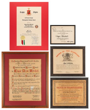 Lot #7289 Achievement Certificates (5) with Order