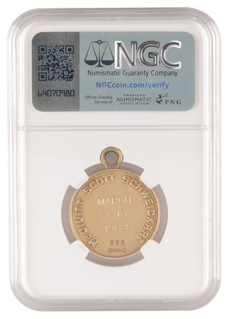 Lot #7111 Apollo 9 Flown Robbins Medallion - From the Personal Collection of Edgar Mitchell - Image 2