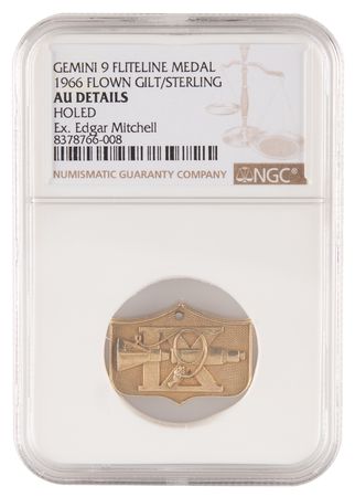 Lot #7056 Gemini 9 Flown Gold-Plated Fliteline