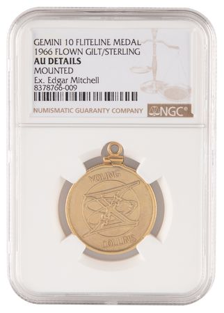 Lot #7057 Gemini 10 Flown Gold-Plated Fliteline