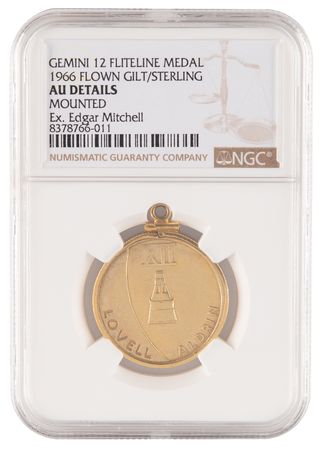 Lot #7059 Gemini 12 Flown Gold-Plated Fliteline