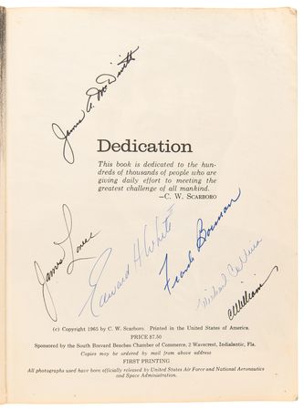 Lot #7063 Gemini Astronauts (6) Multi-Signed Book - Pictorial History of Cape Kennedy: 1950-1965 - Image 4