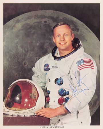 Lot #7144 Neil Armstrong Signed Photograph - Image 1