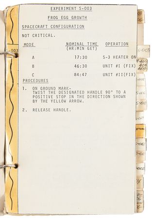 Lot #7053 James Lovell's Gemini 12 Training-Used Procedures Book - Image 6