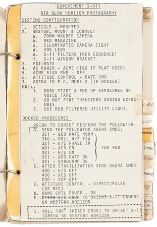 Lot #7053 James Lovell's Gemini 12 Training-Used Procedures Book - Image 7