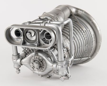 Lot #7500 Apollo Rocketdyne F-1 Rocket Engine Model - Image 9