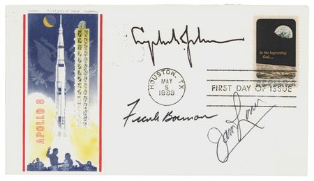 Lot #7106 Lyndon B. Johnson, Frank Borman, and Jim