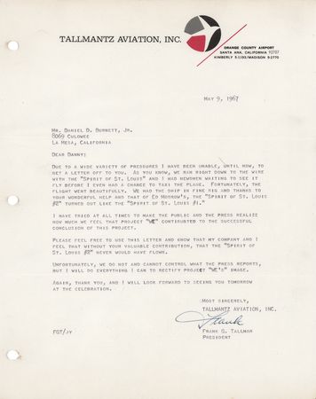 Lot #7011 Daniel B. Burnett, Jr.?s Engineering Archive for the 40th Anniversary Reproduction of Charles Lindbergh?s ?Spirit of St. Louis? - Image 3