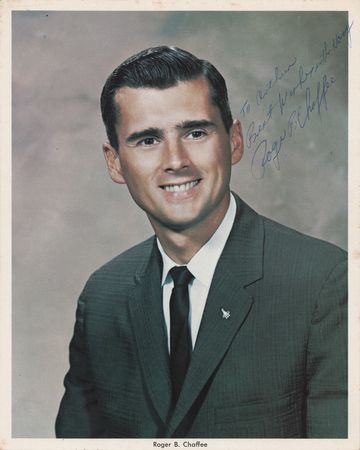 Lot #7086 Roger Chaffee Signed Photograph