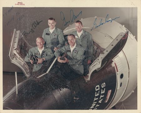 Lot #7067 Gemini 12 Signed Photograph (Prime and