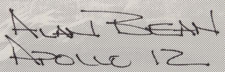 Lot #7397 Moonwalkers (3) Signed Beta Patch with Bean, Mitchell, and Duke - Image 2