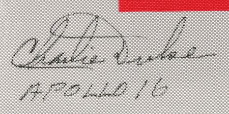 Lot #7397 Moonwalkers (3) Signed Beta Patch with Bean, Mitchell, and Duke - Image 3