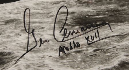 Lot #7377 Gene Cernan Signed Panoramic Photograph by Litton/Itek - Image 3