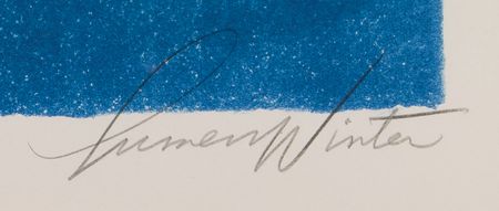 Lot #7239 Apollo 13 Signed Lithograph by Lumen Winter - 'From the Moon, Knowledge' (Ltd. Ed. #122/150) - Image 4