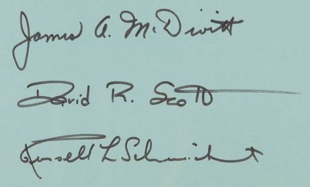 Lot #7121 Apollo 9 Signed Photograph Display - Image 3