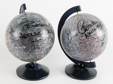 Lot #7394 Alan Bean and Gene Cernan Signed Lunar
