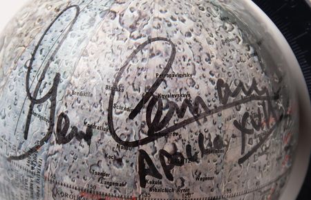 Lot #7394 Alan Bean and Gene Cernan Signed Lunar Globes - Image 3
