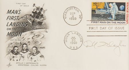 Lot #7040 Mercury Astronaut Autograph Display with Multi-Signed FDCs and Photograph - Image 6
