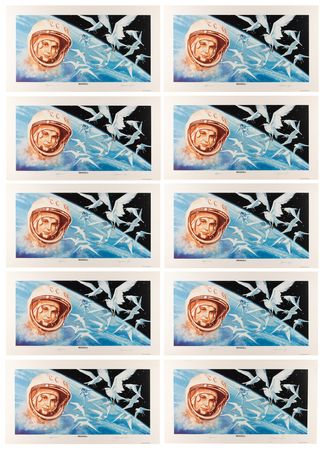 Lot #7569 Alexei Leonov and Valentina Tereshkova