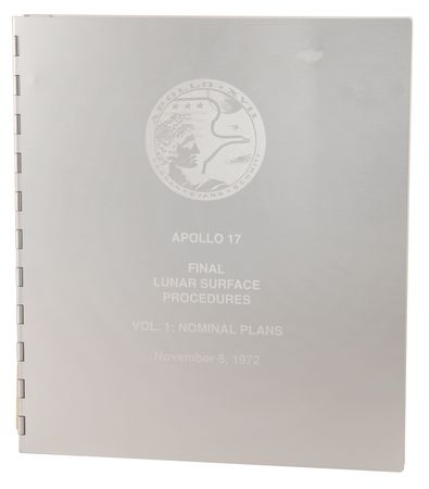 Lot #7375 Apollo 17 Final Lunar Surface Procedures