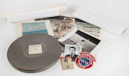 Lot #7444 NASA Archive of Apollo LRL Team Member Frederick J. Mitchell with (50+) Items: Badges, Photographs, Posters, Film Reels, and More - Image 1