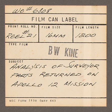 Lot #7444 NASA Archive of Apollo LRL Team Member Frederick J. Mitchell with (50+) Items: Badges, Photographs, Posters, Film Reels, and More - Image 6