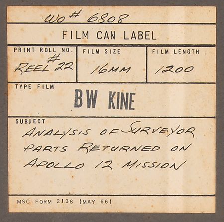 Lot #7444 NASA Archive of Apollo LRL Team Member Frederick J. Mitchell with (50+) Items: Badges, Photographs, Posters, Film Reels, and More - Image 8