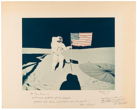 Lot #7323 Alan Shepard and Edgar Mitchell Signed