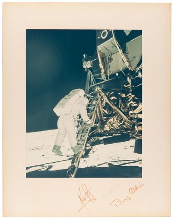 Lot #7143 Apollo 11 Oversized Crew-Signed Photograph - Image 1