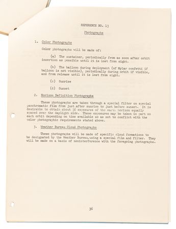 Lot #7032 Scott Carpenter's Mercury-Atlas 7 Flight Plan - Image 7