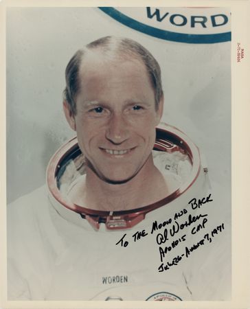 Lot #7355 Al Worden Signed Photograph - Image 1