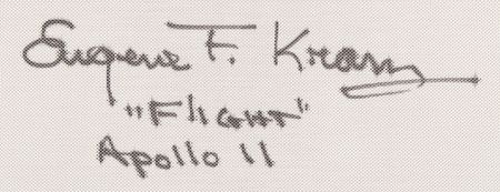 Lot #7442 Gene Kranz Signed Apollo 11 Beta Cloth - 