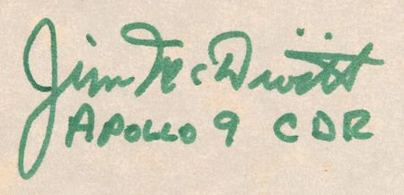 Lot #7108 Apollo 9 Flown American Flag Display - Signed by CDR Jim McDivitt - Image 2