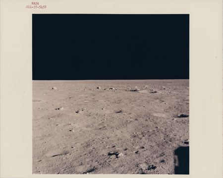 Lot #7178 Apollo 11 Original 'Type 1' Photograph: Landing Site in the 'Sea of Tranquility' - Image 1