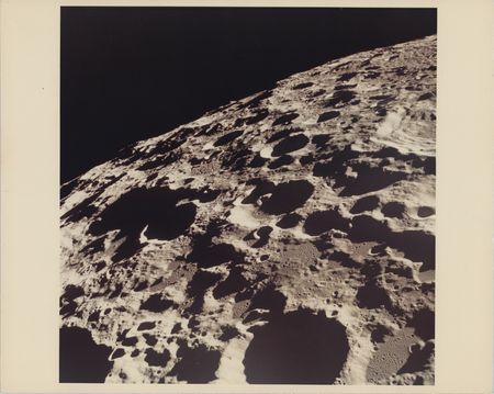 Lot #7179 Apollo 11 Original 'Type 1' Photograph: Far Side of the Moon - Image 1