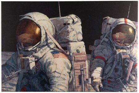 Lot #424 Alan Bean Signed Canvas Giclee Print: 'Conquistadors' (Ltd. Ed. #57/75) - Image 1