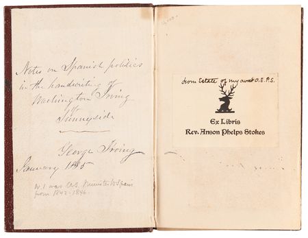 Lot #556 Washington Irving Handwritten Notebook on Politics in Spain, Where He Served as United States Ambassador - Image 2
